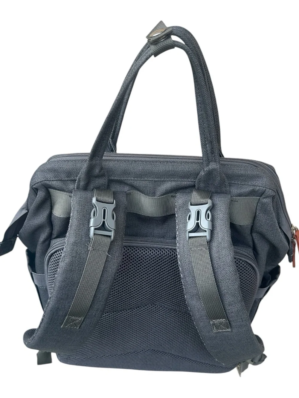 SEMOBIO Diaper Bag Backpack Charcoal Gray Quilted Multi-Pocket Travel Baby Bag